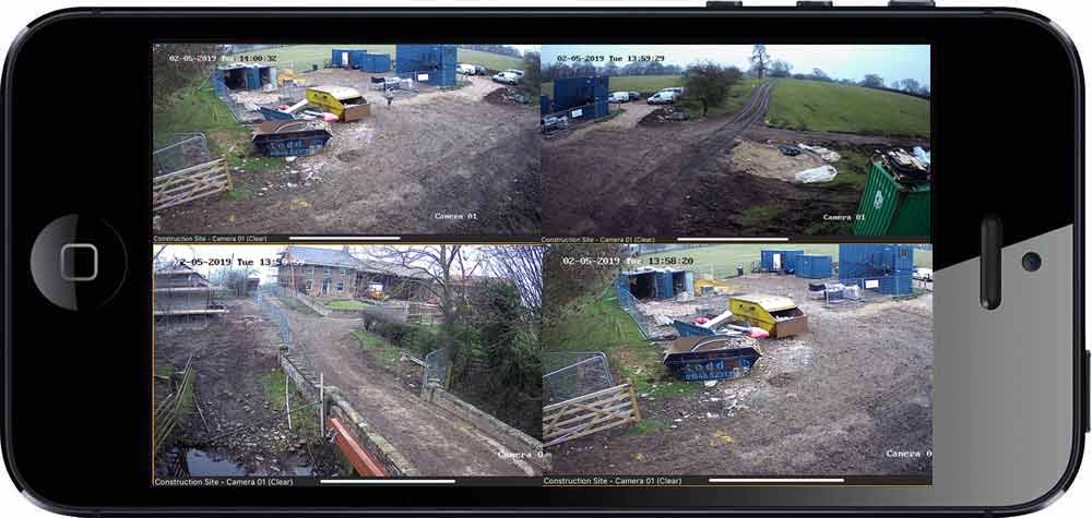 Smarphone Viewing - CCTV Security Towers - Day Time Footage