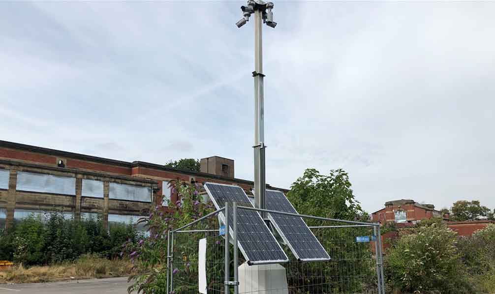 Solar Power CCTV Tower for Construction Sites/Events - Zone CCTV