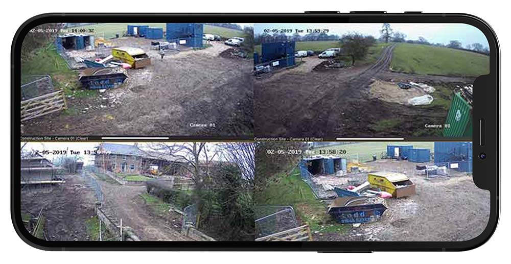 Smarphone Viewing - CCTV Security Towers - Day Time Footage