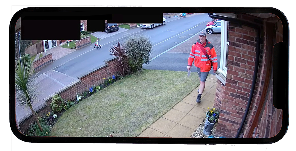 CCTV at Night on Smartphone