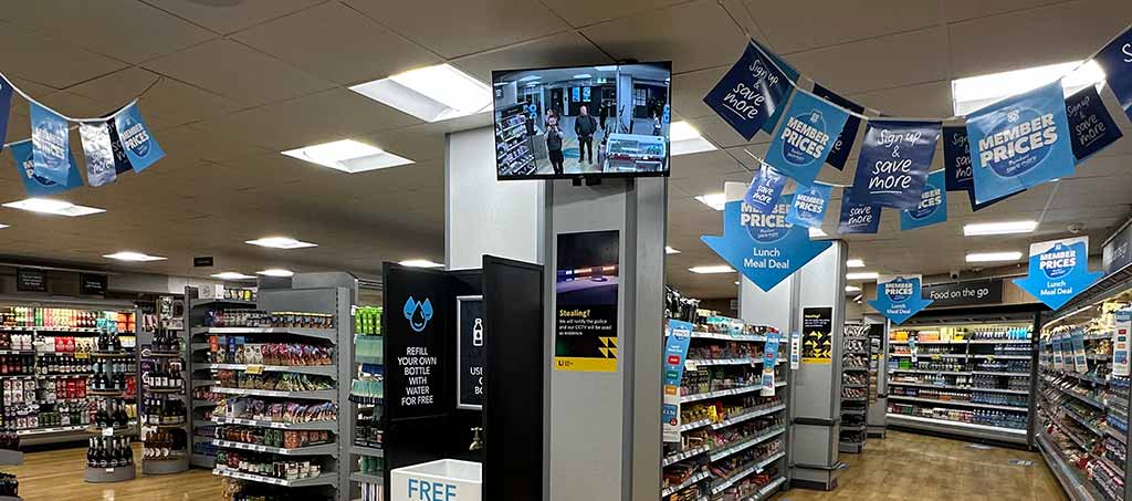 shop-entrance-display-cameras-1 Solar Power CCTV Tower for Construction Sites/Events - Zone CCTV